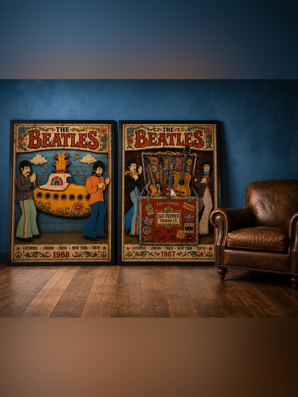 THE BEATLES
Vintage Floor Art Collection